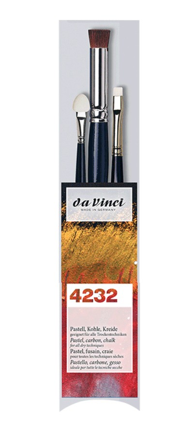 SET 3 PINZELLS DA VINCI PER DIFUMINAR