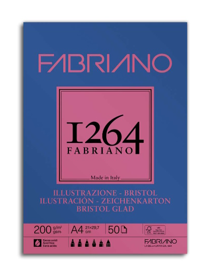 BLOC BRISTOL 1264 A4 200 gr. 50 FULLS